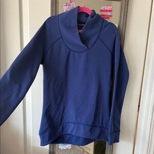 Athleta Women's Cowl Neck Blue Jacket